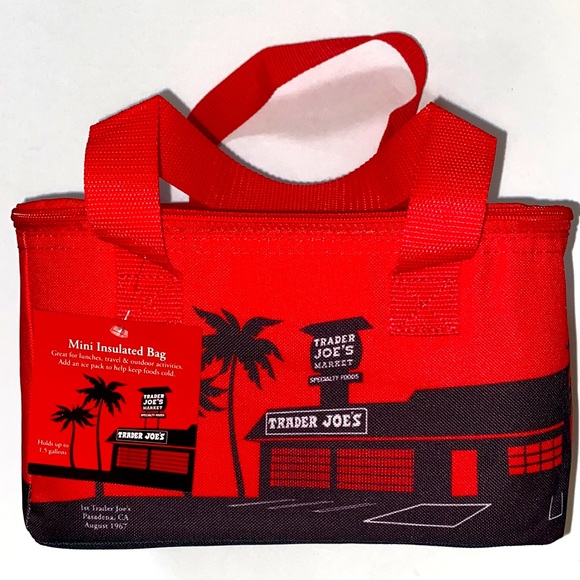 NWT Trader Joe’s MINI Red Insulated Cooler. - Picture 1 of 10